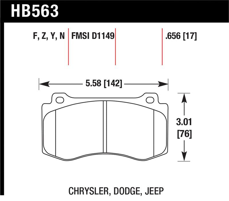 Hawk Performance Hawk 06-07 Dodge Magnum SRT8 / 06-09 Challenger SRT8 / 05-07/09 Chrysler 300 C SRT8 Performance Cera
