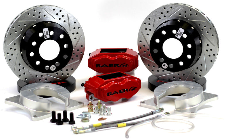 Baer Brakes Rear Ends w/ Dana 60/Mopar 8-3/4in Car HE 11in SS4+ Rear SDZ Brake Kit - Blk