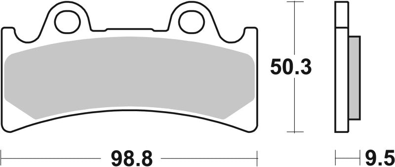Brembo Powersports Brembo 94-98 Triumph Daytona Super III 900cc Sinter Brake Pad - Front