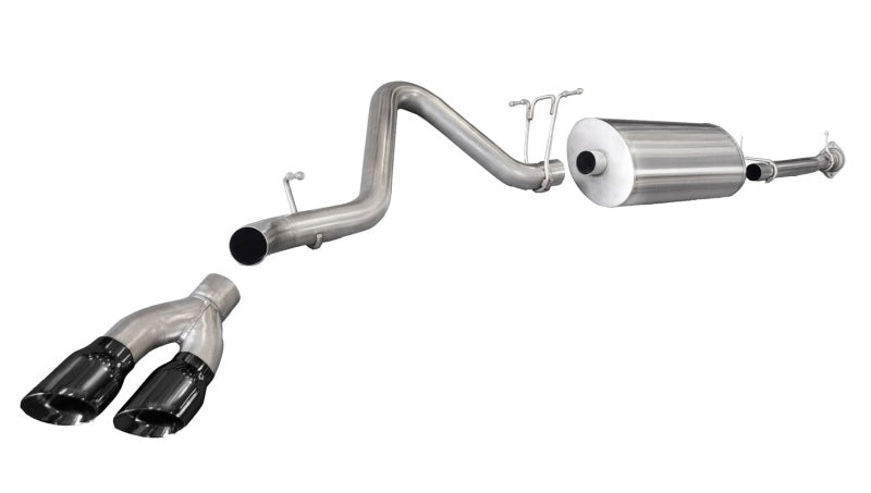 CORSA Performance Corsa 11-12 Chevrolet Silverado Crew Cab/Std. Bed 2500 6.0L V8 Black Sport Cat-Back Exhaust
