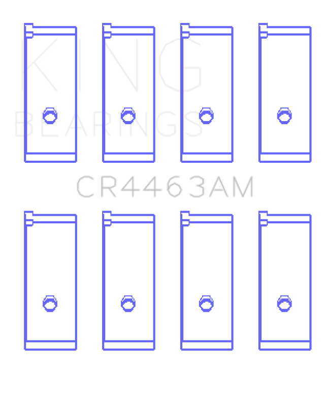 King Engine Bearings Honda Civic 1438Cc (Size +0.75mm) Connecting Rod Bearing Set