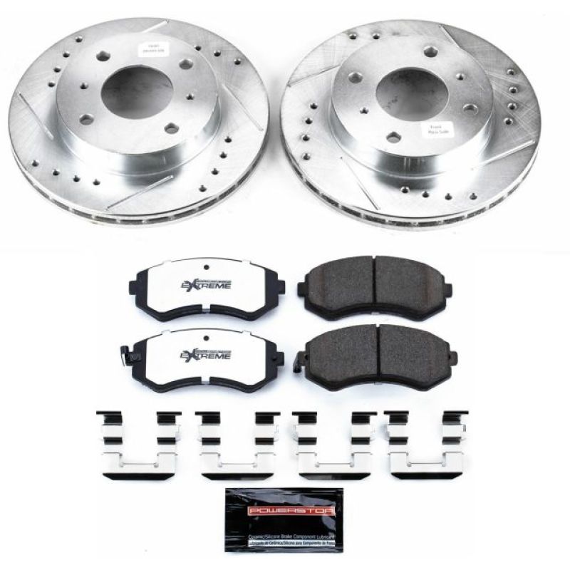 PowerStop Power Stop 89-96 Nissan 240SX Front Z26 Street Warrior Brake Kit