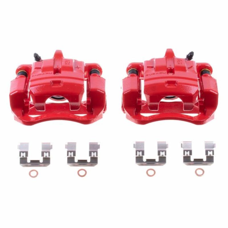 PowerStop Power Stop 13-16 Scion FR-S Rear Red Calipers w/Brackets - Pair