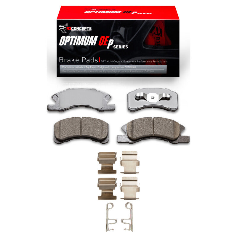 R1 Concepts R1 14-25 Dodge Attitude (Mexico) Front Optimum OE Brake Pads & Hardware Kit