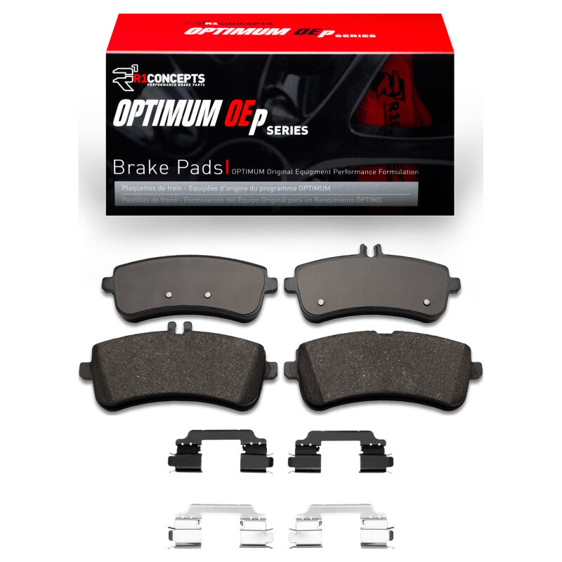 R1 Concepts R1 15-17 Mercedes-Benz S600 Rear Optimum OE Pads & Hardware Kit