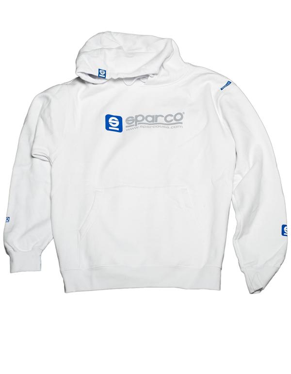 Sparco Sweatshirt Hooded WWW White XLRG
