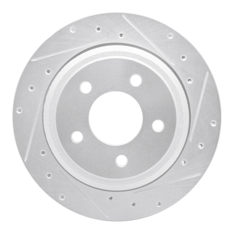R1 Concepts R1 10-11 Ford Ranger (USA/Canada) Rear Right Drilled & Slotted Silver Brake Rotor