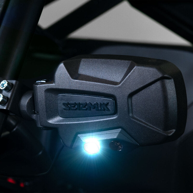 Seizmik 01+ A Cat/ Hon/JD/ Kaw/ Pol/ Suz/Yam Pursuit Night Vision LED Mirror - 1.75 in. Clamp Pair