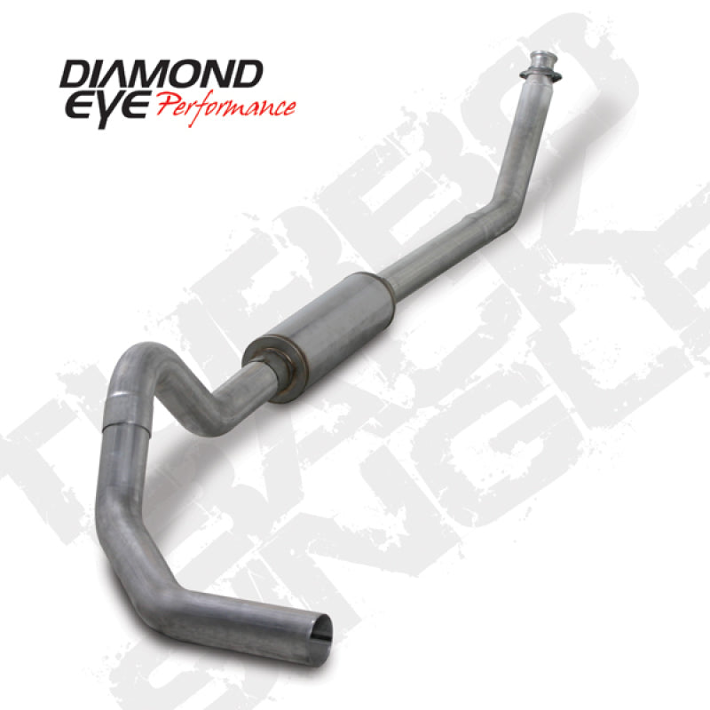 Diamond Eye Performance Diamond Eye KIT 4in Turbo Back SGL AL: 98.5-02 DODGE CUMMINS 5.9L