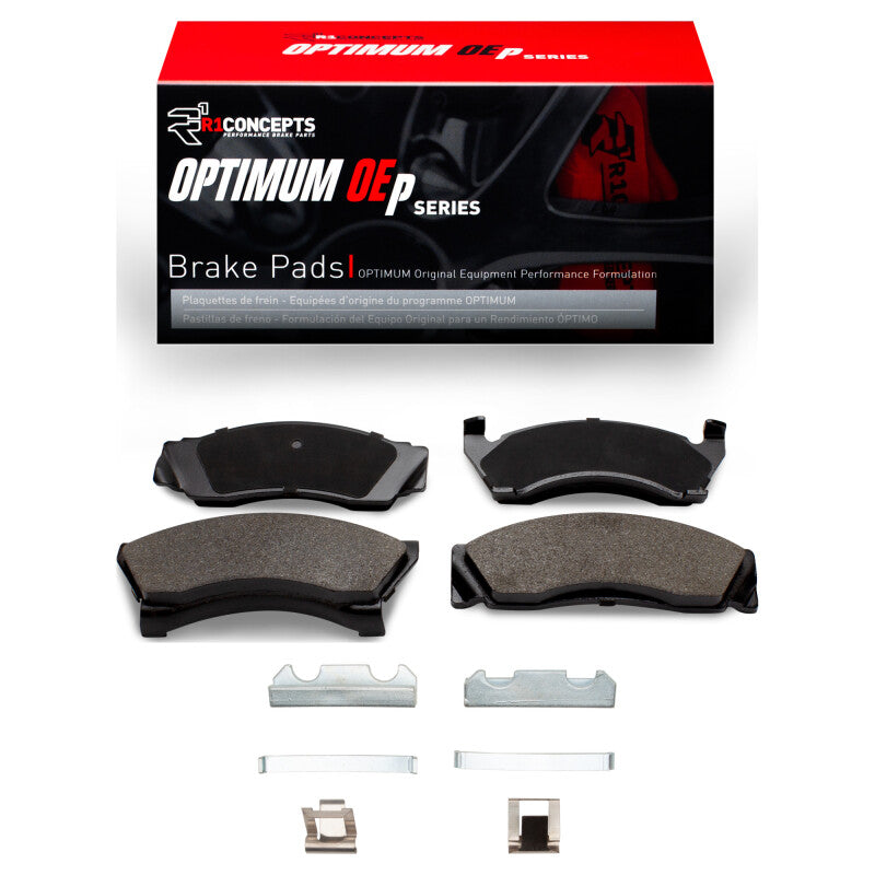 R1 Concepts R1 75-80 Ford Granada Rear Optimum OE Pads & Hardware Kit
