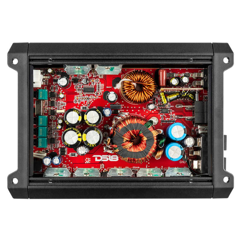 DS18 1-Channel SXE Amplifier Class D 800/1ohm 600/2ohm 300/4ohm Watts RMS- Red
