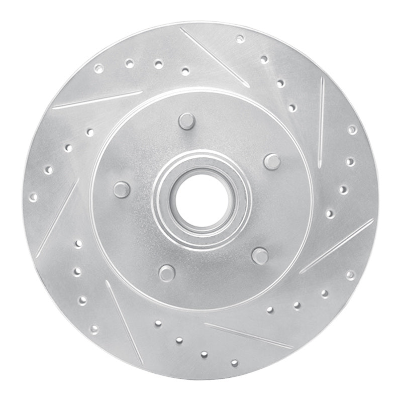 R1 Concepts R1 1991-1996 Buick Roadmaster Front Right Drilled & Slotted Silver Brake Rotor