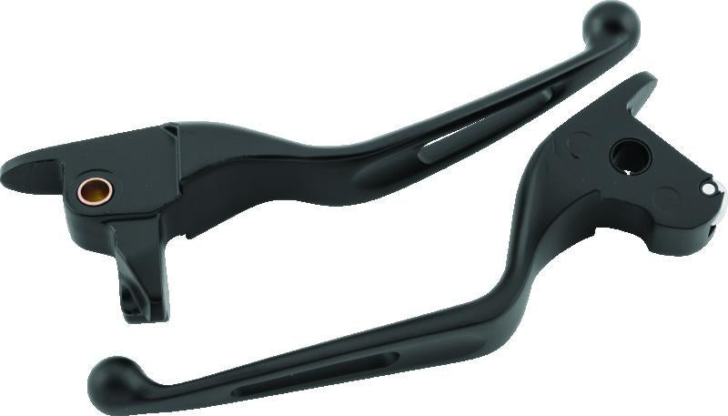 Bikers Choice 14-16 FLH FLT(Exc. FLHR) Vortex Lever Set Black