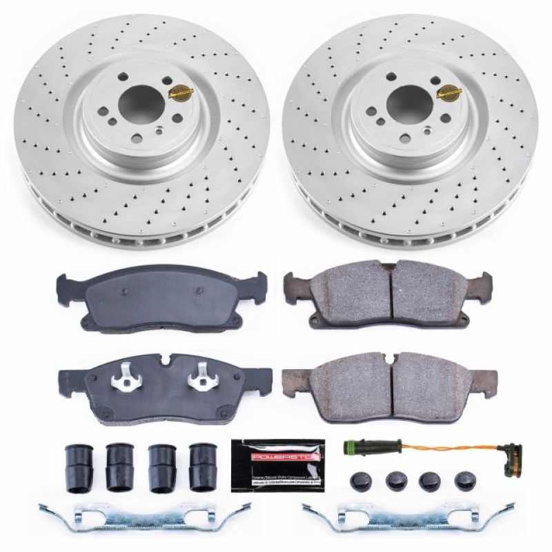 PowerStop Power Stop 13-16 Mercedes-Benz GL450 Front Z23 Coated Brake Kit