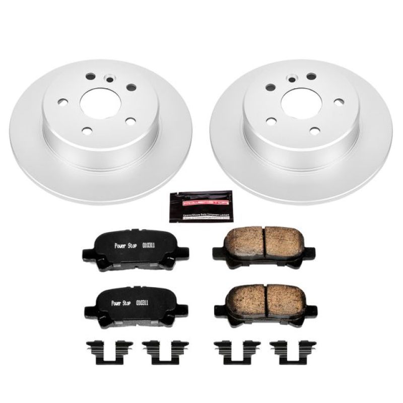 PowerStop Power Stop 00-04 Toyota Avalon Rear Z17 Evolution Geomet Coated Brake Kit