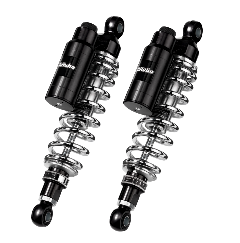 Bitubo Suspension Bitubo WMT1 Twinshocks Adj.: Spring Preload, Reb., Comp., Length 306mm, Piggyback Tank, Dk Edition