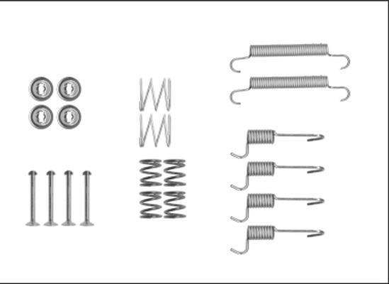 TEXTAR 97042400 Brake Shoe Fitting Kit