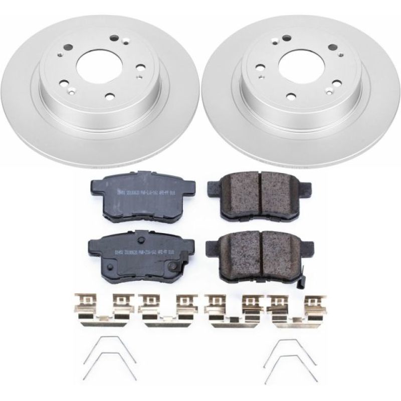 PowerStop Power Stop 11-14 Acura TSX Rear Z17 Evolution Geomet Coated Brake Kit
