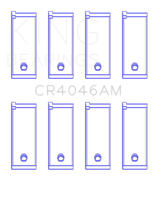 King Engine Bearings Acura D16A1 (Size STD) Rod Bearing Set (Size +0.75)