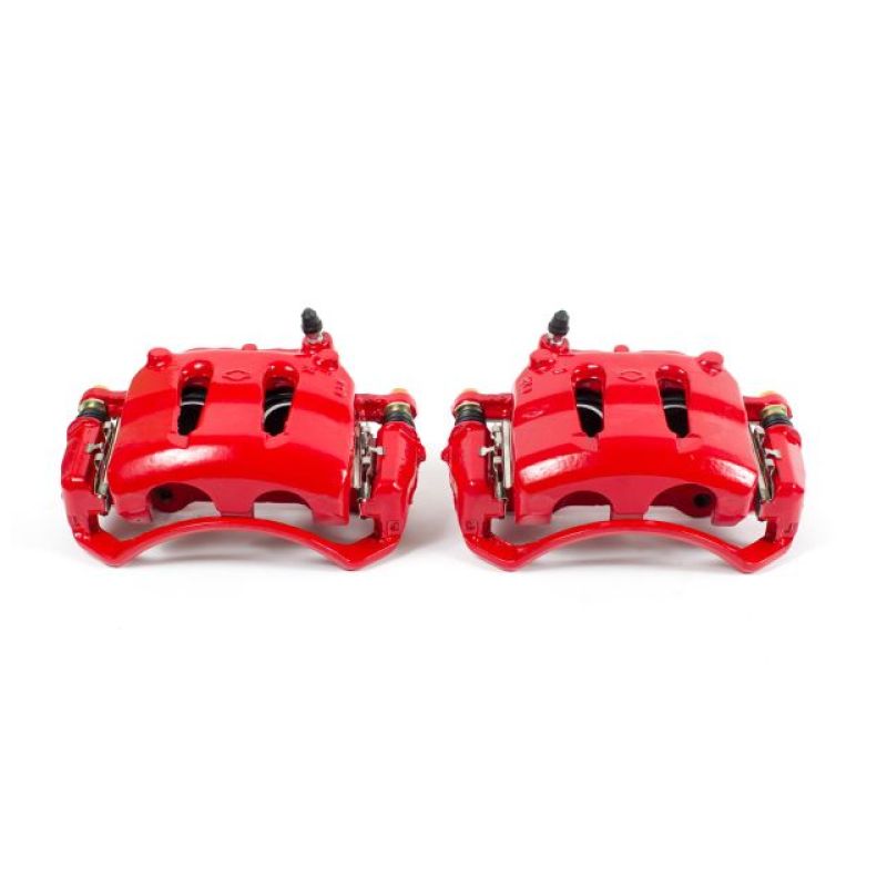 PowerStop Power Stop 93-94 Nissan D21 Front Red Calipers w/Brackets - Pair