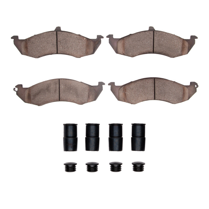R1 Concepts R1 89-92 Ford Thunderbird Front Semi Met Pads & Hardware Kit