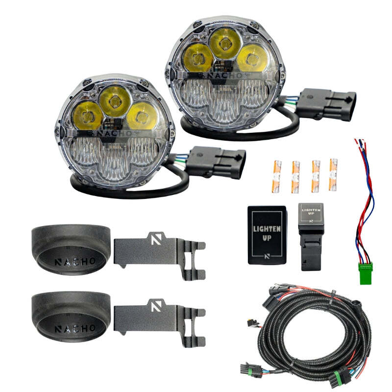 Nacho Offroad Technology Nacho Lighting Toyota SAE Combo Plug N Play Fog Light Kit - White