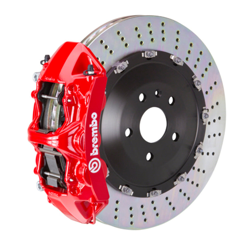 Brembo 24+ BMW M30i/530i xDrive/24+ 540i xDrive Fr GT BBK 6 Pist Cast 405x34 2pc Rotor Drilled- Red