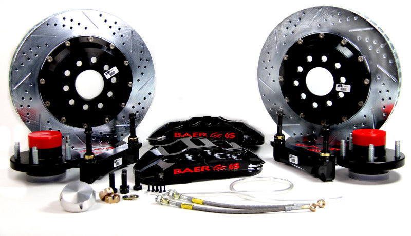 Baer Brakes 65-66 Ford Mustang 14in Extreme+ Front Brake Kit-Black-
