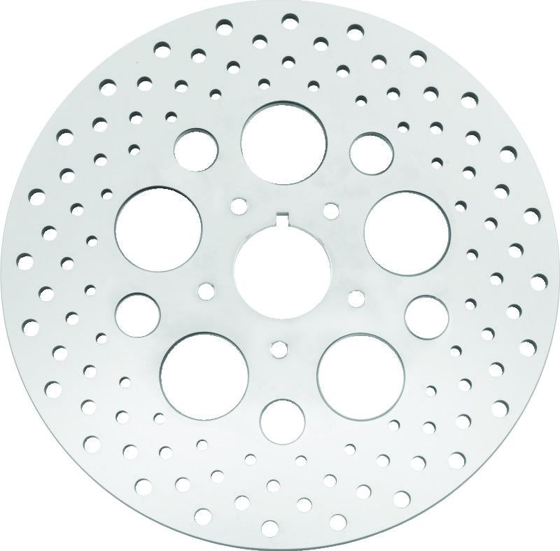 Bikers Choice 84-99 Big Twin & XL 11.5 Inch Front Drilled Stainless Rotor Replaces H-D 44136-84