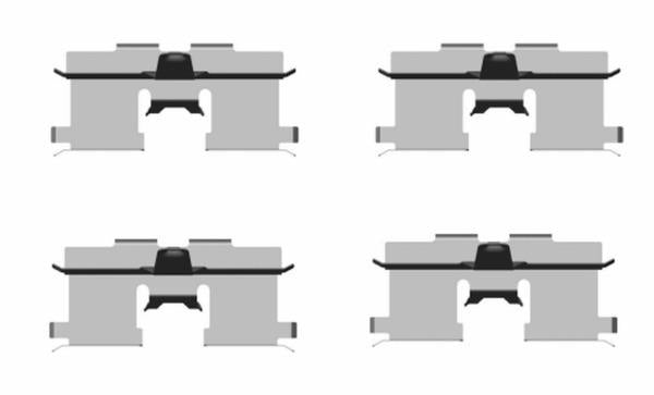 TEXTAR 82502300 Brake Pad Fitting Kit