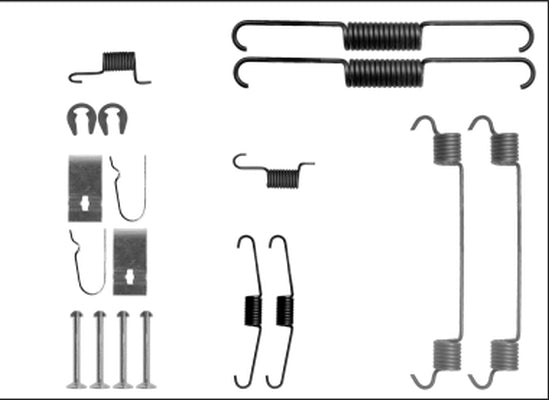 TEXTAR 97040400 Brake Shoes Accessory Kit