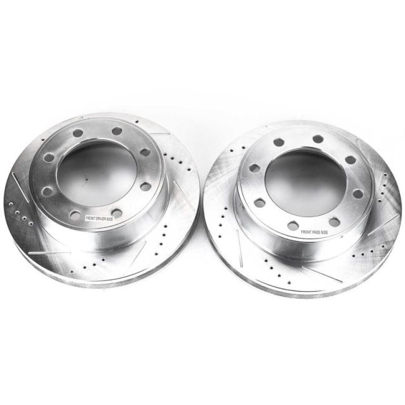 PowerStop Power Stop 00-05 Ford Excursion Front Evolution Drilled & Slotted Rotors - Pair