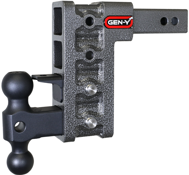 GEN-Y Hitch Gen-Y Mega Duty 2in Shank 7.5in Drop 1.5K TW 10K Hitch w/GH-031 Dual-Ball/GH-032 Pintle Lock