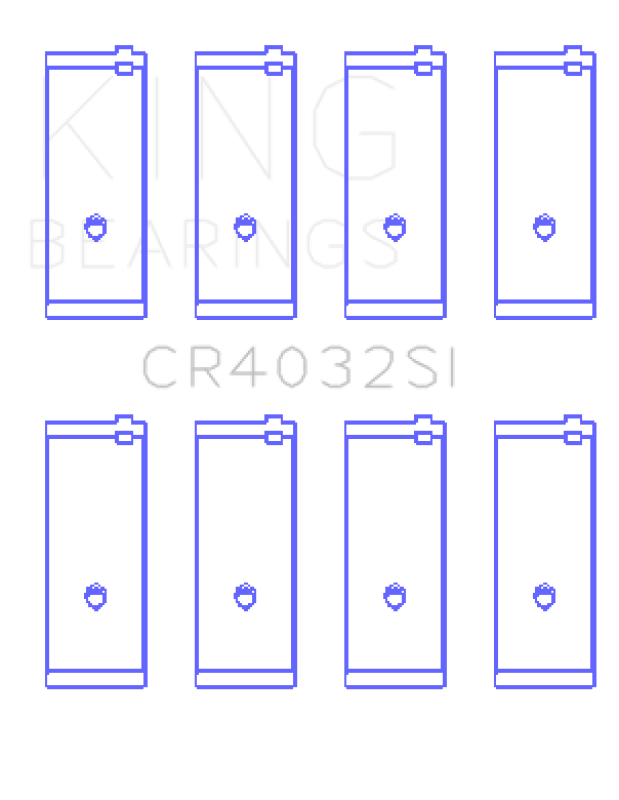 King Engine Bearings Toyota 4AGE (Size +0.75mm) Connecting Rod Bearing Set (Set of 4)