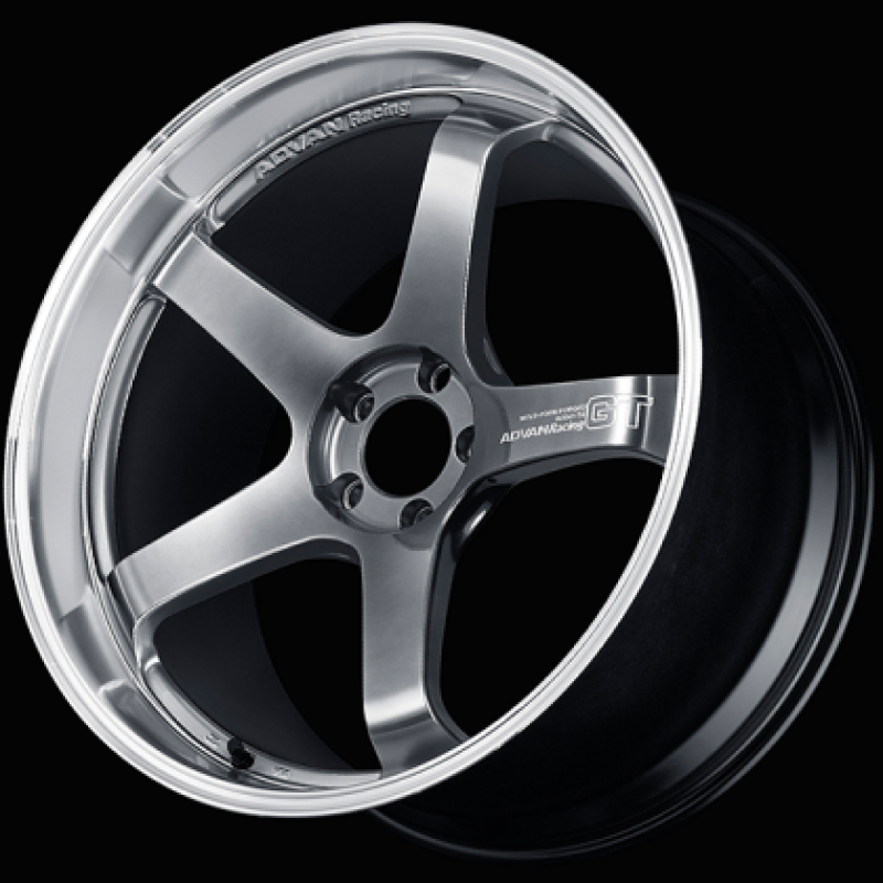 Advan GT Beyond 18x12.0 +25 5x114.3 Machining and Racing Hyper Platinum Black Wheel