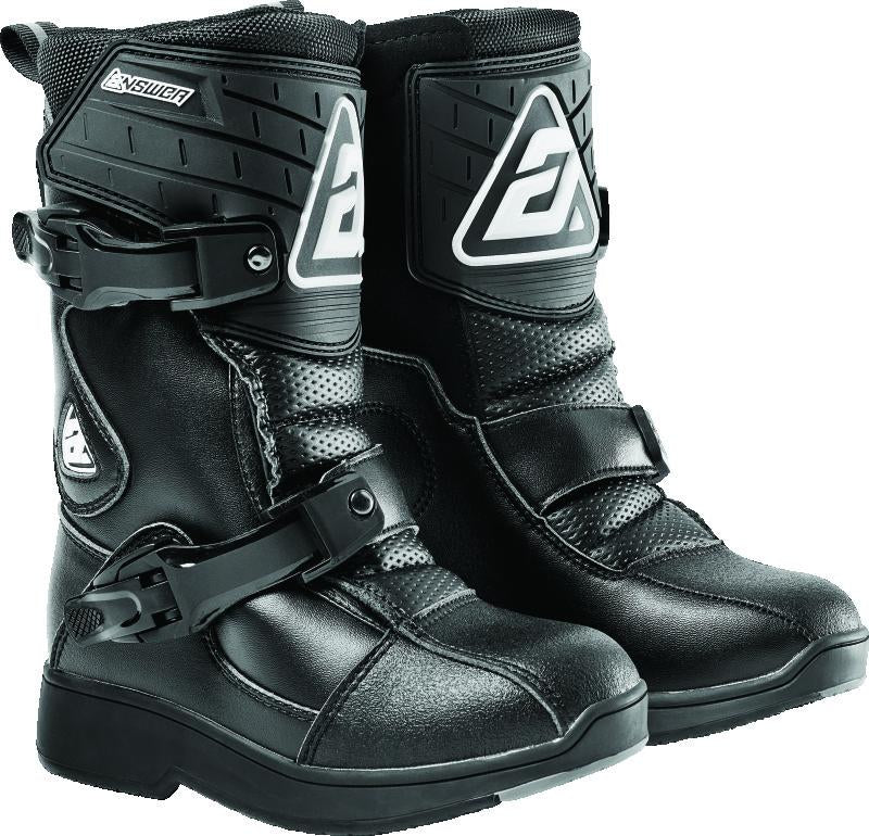 Answer Peewee Boot Black Youth Size - 11