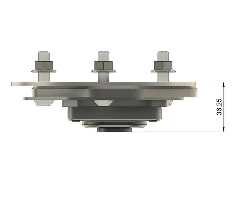 Millway Motorsport MW90371-R BMW Adjustable Camber Plates (E30 3 Series, E28/E34 5 Series, E24 6 Series) - Racing without spring plate