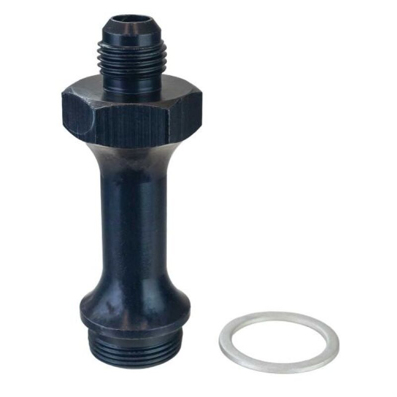Moroso -6AN x 7/8in-20 3in Long Carburetor Fuel Inlet Fitting