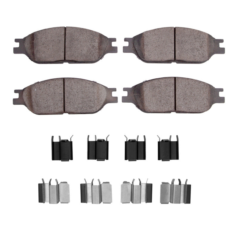 R1 Concepts R1 99-03 Ford Windstar Front Semi Met Pads & Hardware Kit