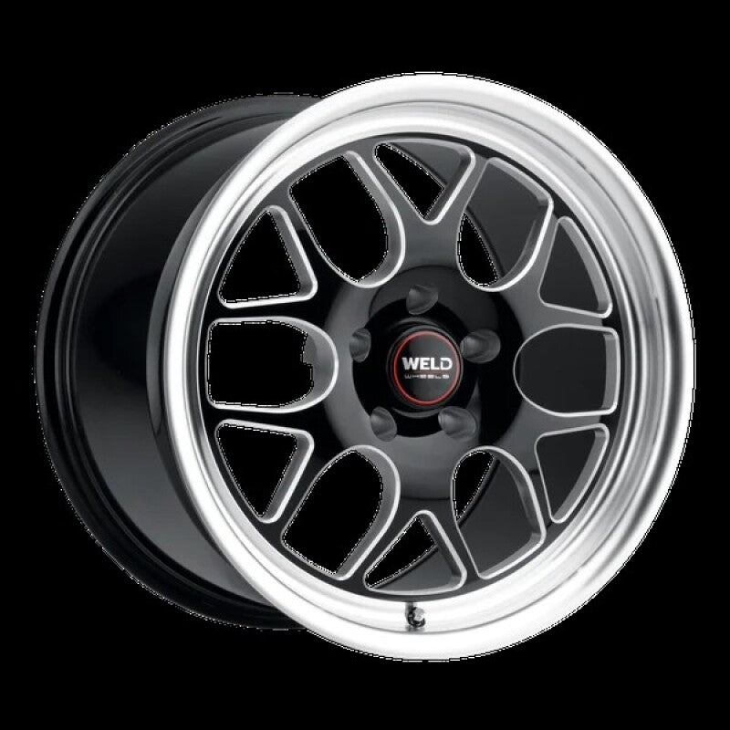 Weld Solana Drag 20x10.5 / 5x127 BP / ET38 / 71.5mm Bore - Gloss Black MIL DIA Wheel