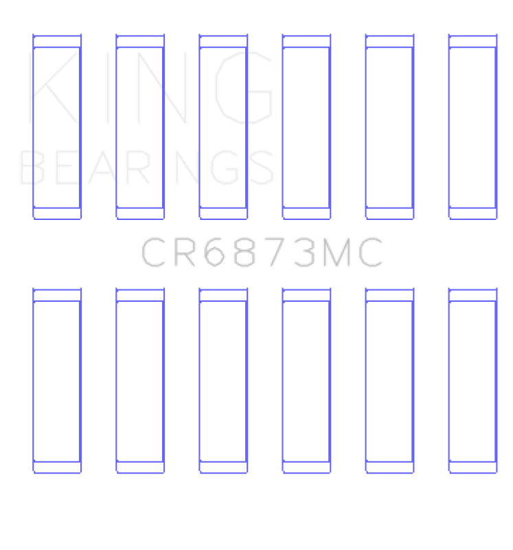 King Engine Bearings Toyota 2Gr-FE/ 3GR-FE Polymer Coated (Size 0.25) Connecting Rod Bearing Set