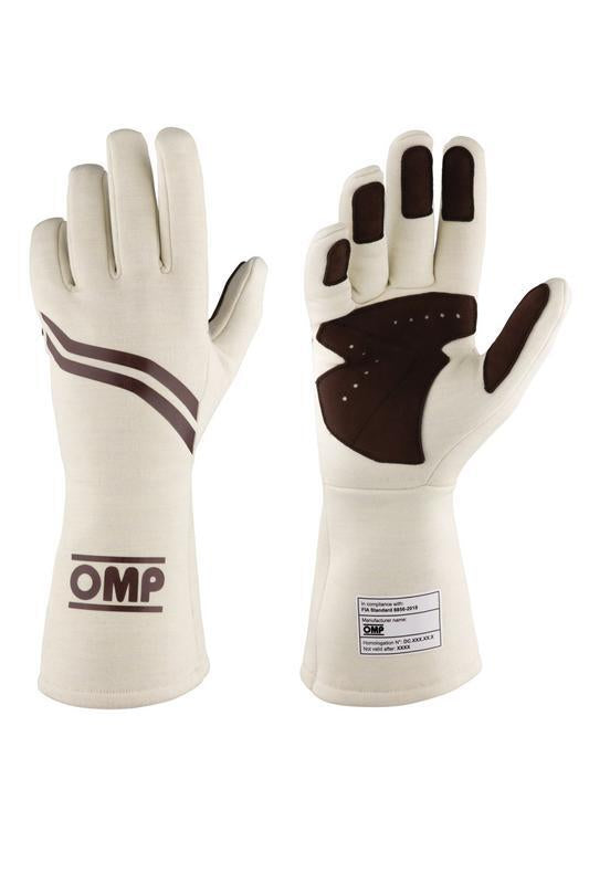 OMP DIJON GLOVES FIA 8856-2018 my2025 NAVY BLUE / FLUO ORANGE SZ M