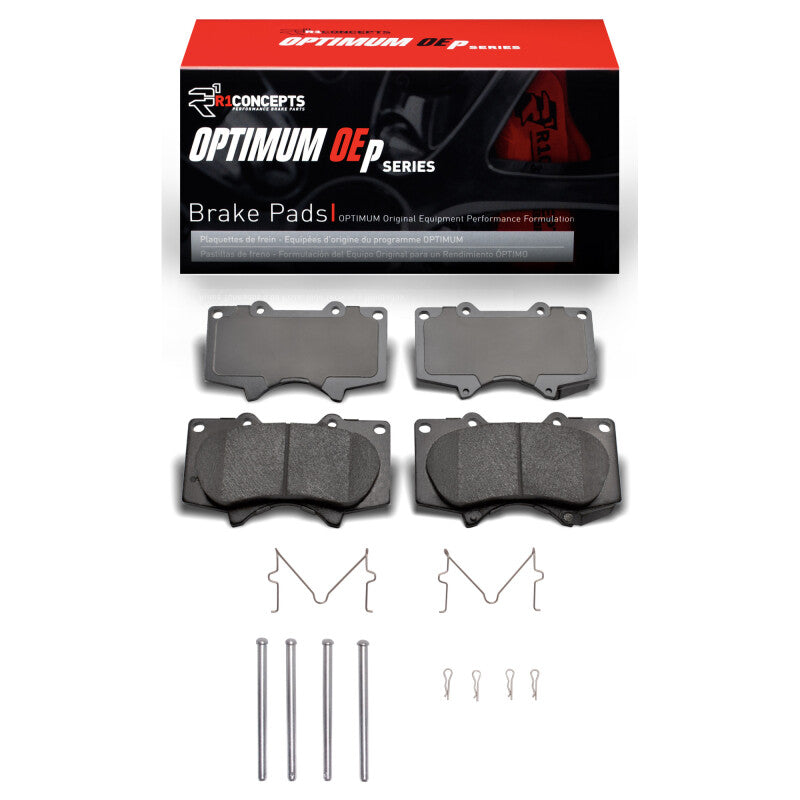 R1 Concepts R1 2000-2025 JAC Frison Front R1 Optimum OE Pads & Hardware Kit