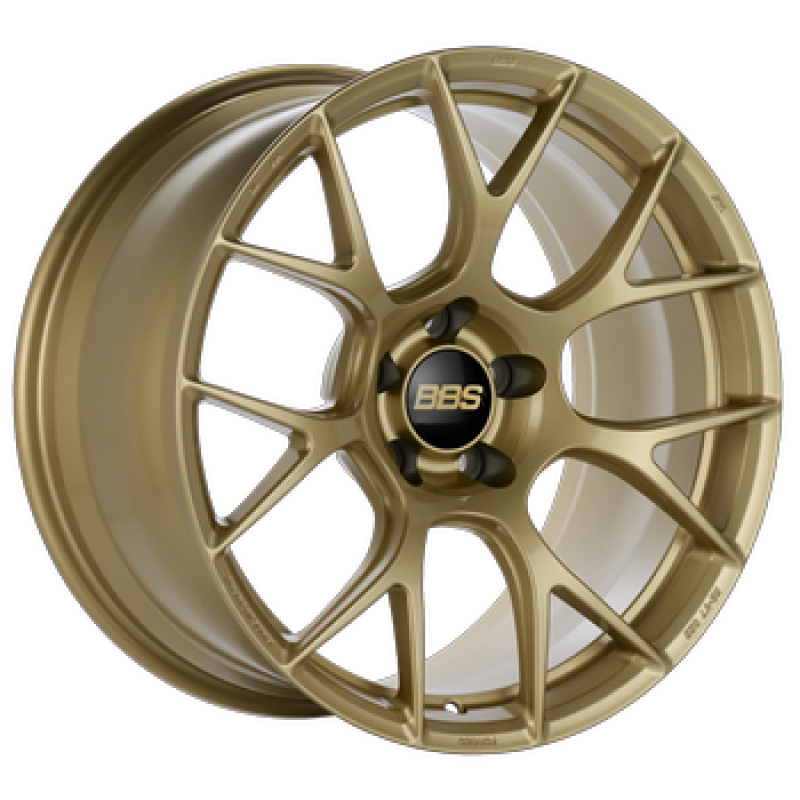 BBS RE-V7 21x10.5 5x112 ET15 Gloss Gold Wheel 82mm PFS/Clip Required