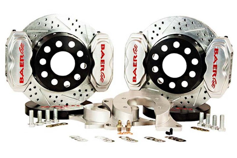 Baer Brakes Ford 8.8in C-Clip Rear Ends 11in SS4+ Dual Deep Stage Rear SDZ Brake Kit - Clear
