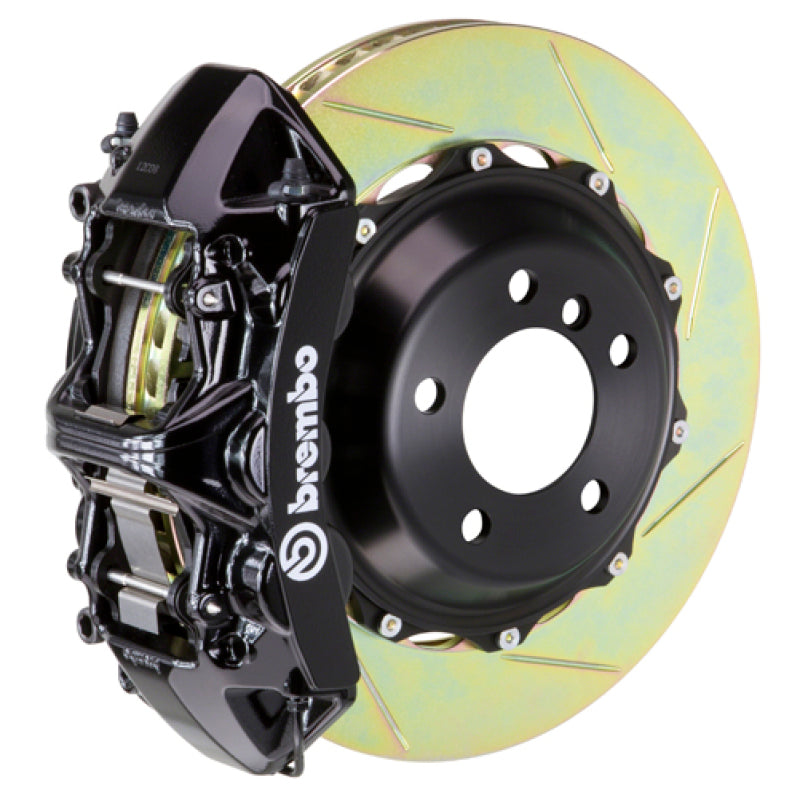 Brembo 03-08 SL500 Front GT BBK 6 Piston Cast 355x32 2pc Rotor Slotted Type1-Black