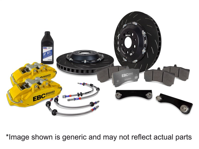 EBC Racing 12-21 Subaru WRX STI Yellow 6-Piston 355mm Rotors Apollo Front Big Brake Kit