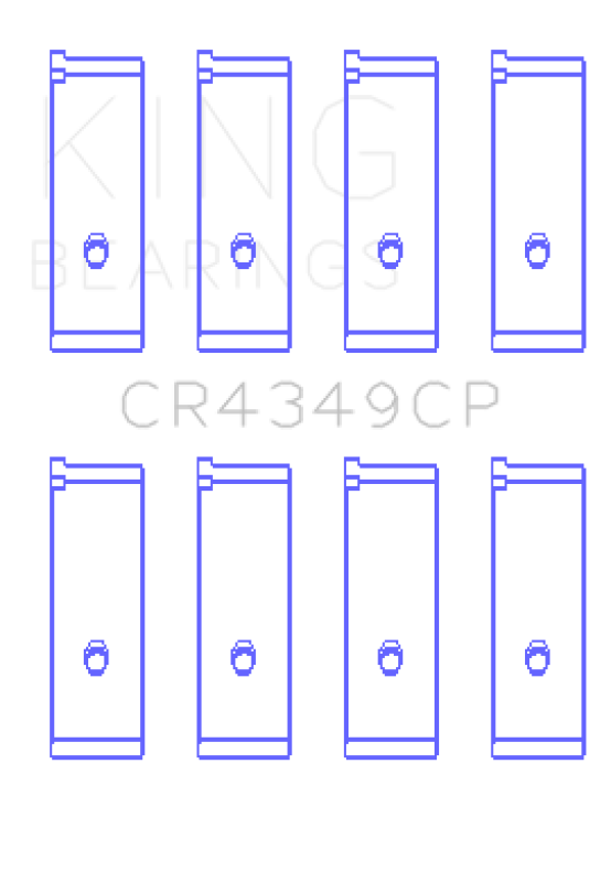 King Engine Bearings Toyota Scion XA/XB 1NZFE (Size 0.5) Tri-Metal Copper Lead Rod Bearing Set