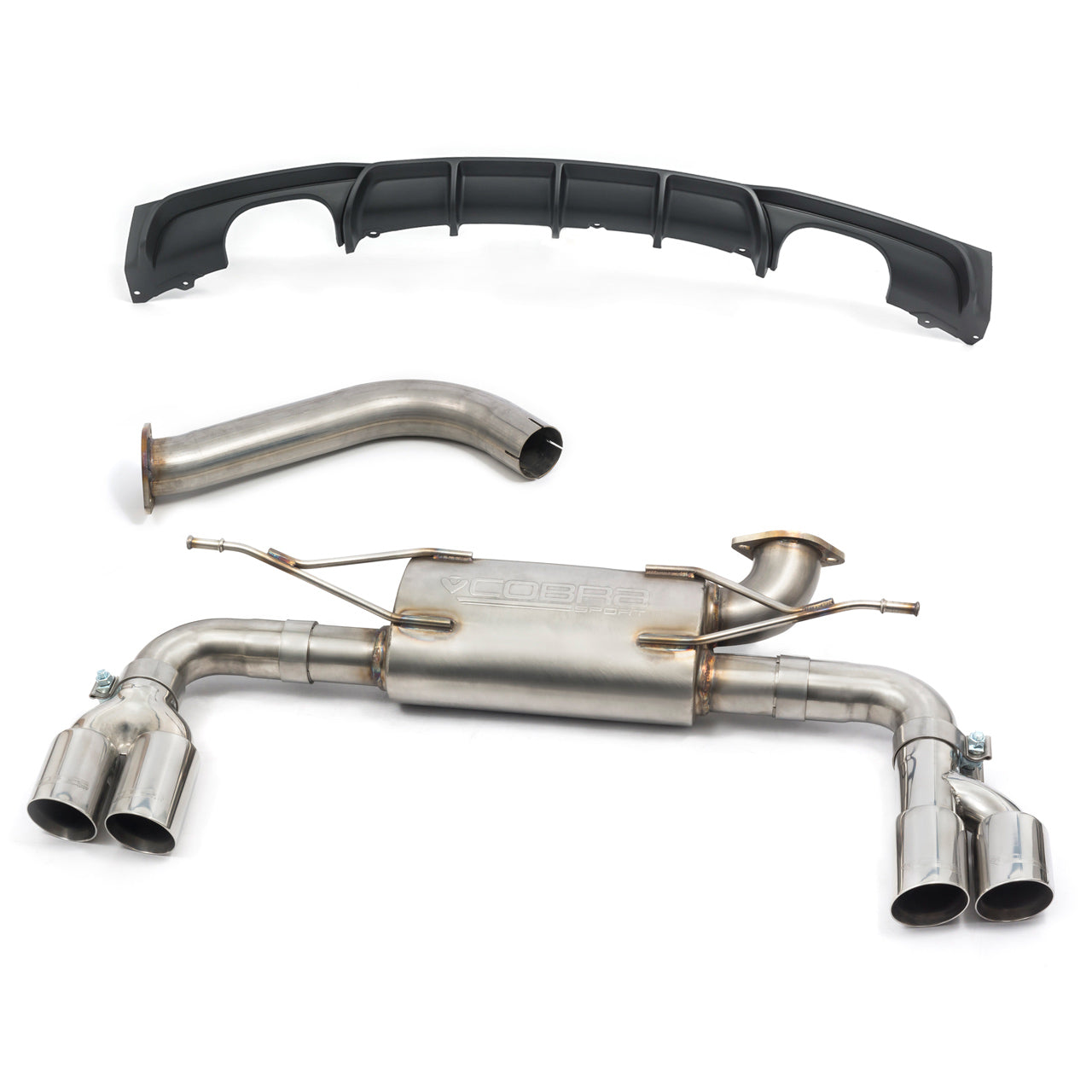Cobra Exhaust BMW 320i (F30 LCI/F31 LCI) (2011-19) Quad Exit M3 Style Performance Exhaust Conversion |
