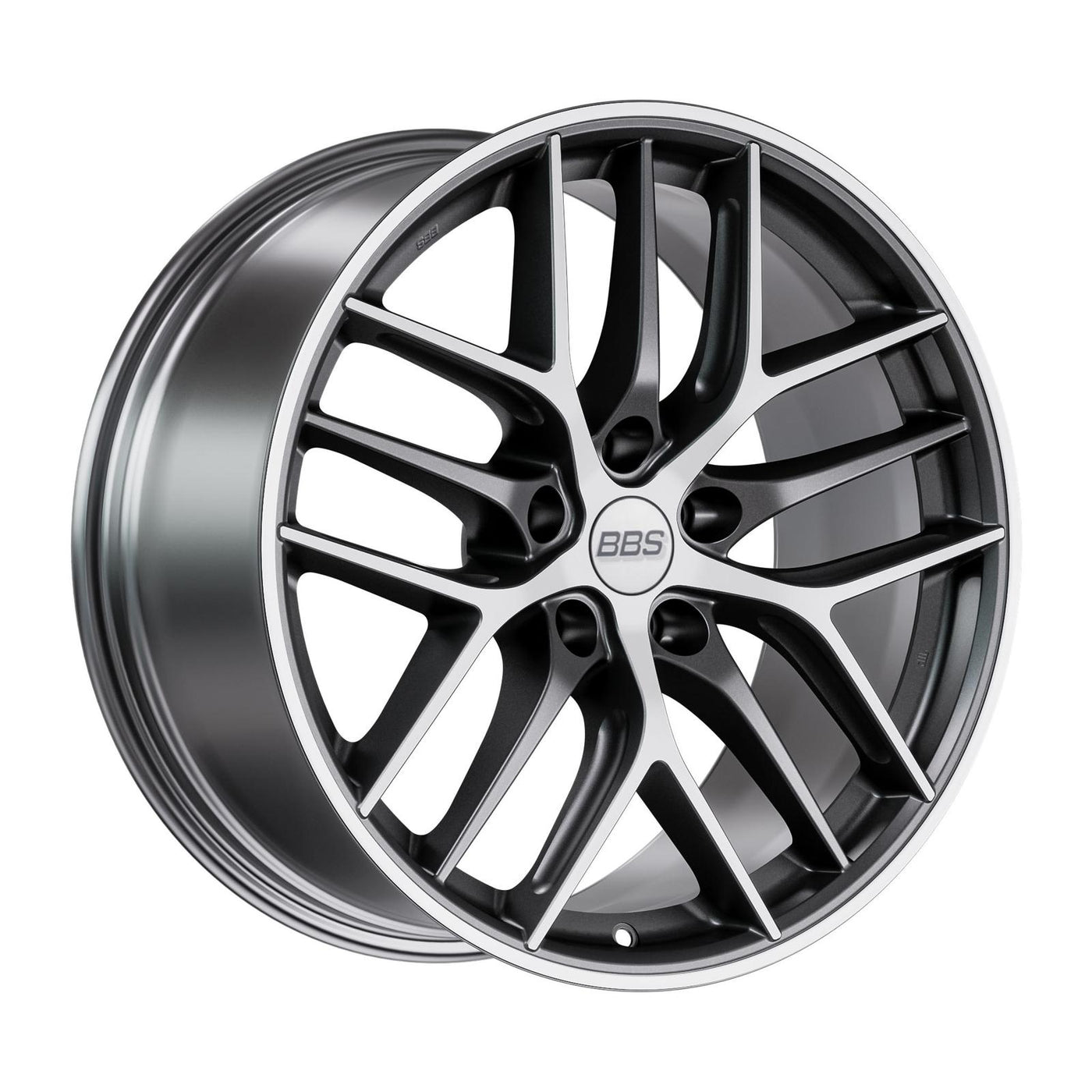 BBS CC-R alloy wheel in Graphite Diamondcut Matt - 9.5x19 PCD5x112 Offset46